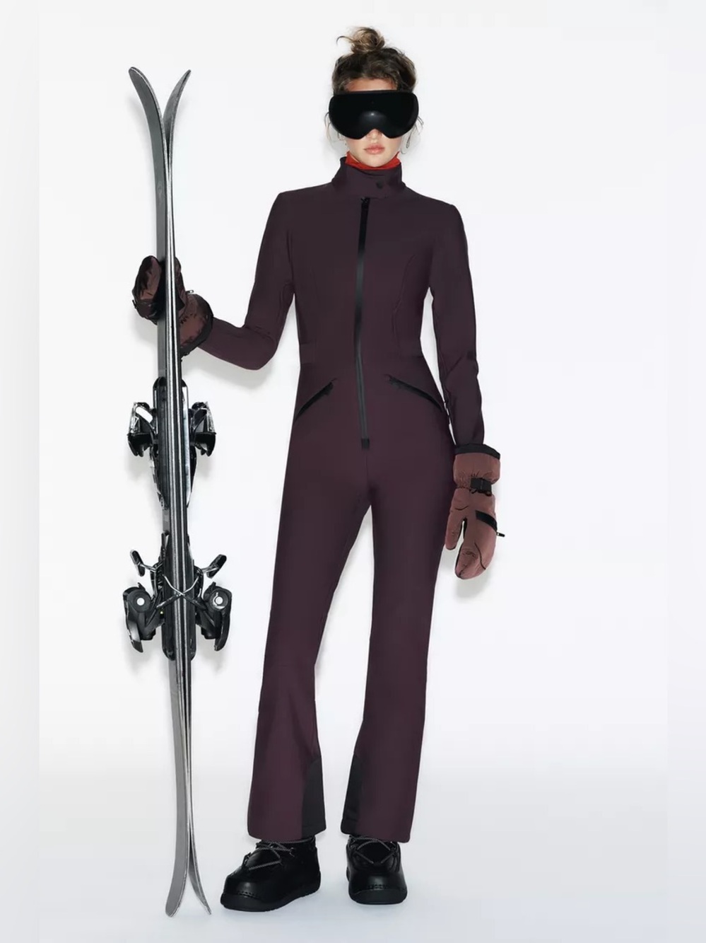 ZARA WATER-RESISTANT WINDPROOF RECCO® TECHNOLOGY SKI COLLECTION OVERALLS